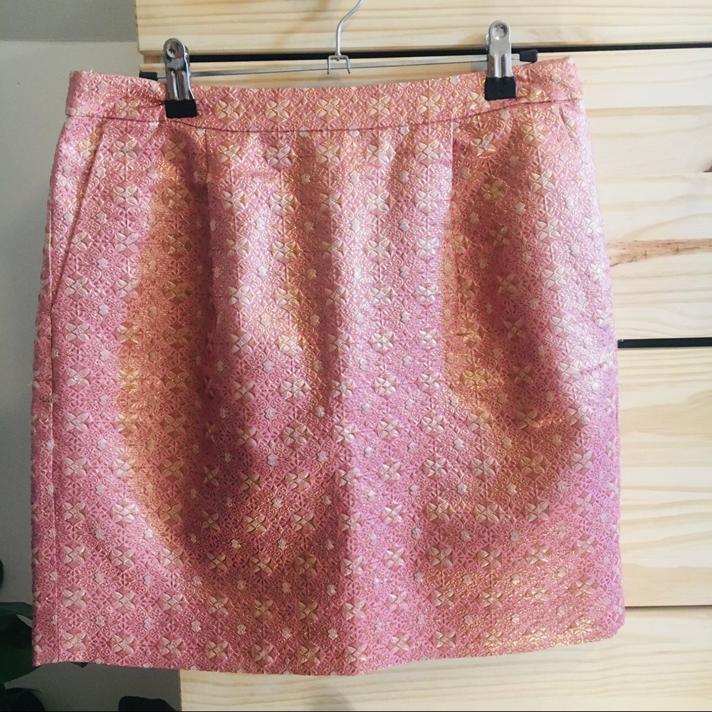 JCrew pink skirt